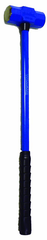 4 lb - 14" Fiberglass Handle - 1-1/4" Head Diameter - Soft Steel Sledge Hammer - Exact Tooling