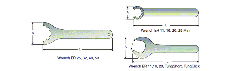 WRENCH ER11 MINI ACCESSORIES - Exact Tooling