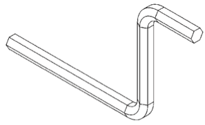 HEX Wrench (5/16) - Snap Jaws - Part #  8CRANK (3 Pack) - Exact Tooling