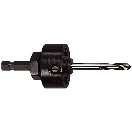 ‎XA17-38 Hole Saw Arbor Carbide Tipped- Locking Hole Saw Arbor- WITH Pilot Drill- FITS Hole Saw DIA. 1-1/2″ - 8-1/4″ (38mm-210mm)- Shank SIZE 11/32″ (8.75mm) Hex - Exact Tooling