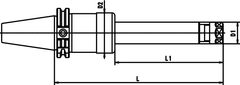 CAT 50 x PG 15 x 10 XL CAT powRgrip Toolholder - Exact Tooling