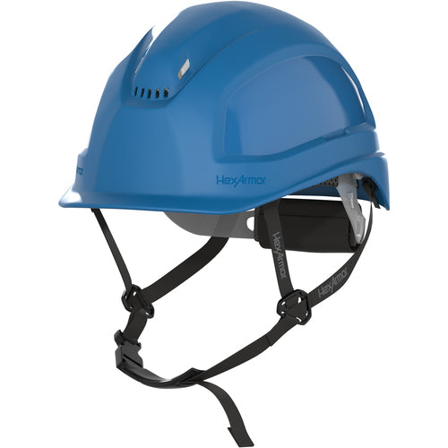 XP450A - Blue - Vented - Short Brim - with 4-Pt Chin Strap