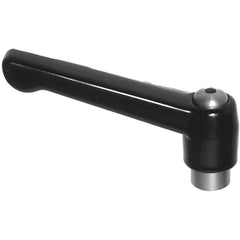 Model 70729, Clamp Lever Size 5 - Zinc Classic Style with Steel Insert, Screw and Spring tapped 5/8″–11 - Exact Tooling