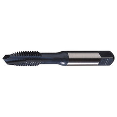 ‎#8-32 UNC 3 Flute H5 HSS (M4) Spiral Point Tap for Steel and Stainless Steel- Steam Oxide - Exact Tooling