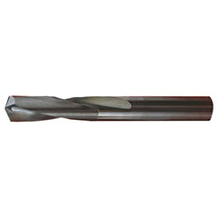 #29 Dia. × 0.136″ Shank × 5/8″ Flute Length × 2″ OAL, Stub, 118°, Bright, 2xD Flute, Round Solid Carbide Drill - Exact Tooling