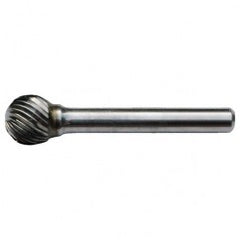 SD-40 Standard Cut Solid Carbide Bur-Ball Shape - Exact Tooling