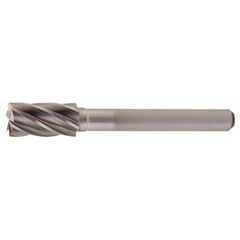 SB-7 Aluminum Cut Solid Carbide Bur-Cylindrical with End Cut - Exact Tooling