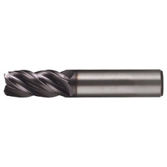 ‎3/4″ × 3/4″ × 2-1/4″ × 5″ RHS / RHC Solid Carbide 4-Flute Corner Radius End Mill - Bright - Exact Tooling