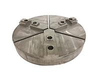 Round Chuck Jaws - Acme Serrated Key Type - Chuck Size 21" to 24" inches - Part #  RAC-21400A - Exact Tooling