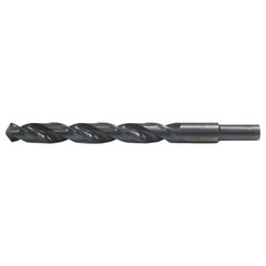 15/32 RHS / RHC HSS 118 Degree Radial Point General Purpose Jobber Length Drill - Steam Oxide - Exact Tooling