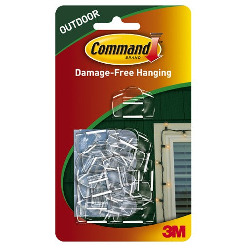 Command Outdoor Light Clips Value Pack 17017CLRAWVPES - Exact Tooling