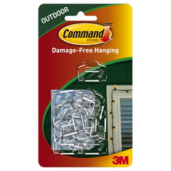 Command Outdoor Light Clips Value Pack 17017CLRAWVPES - Exact Tooling