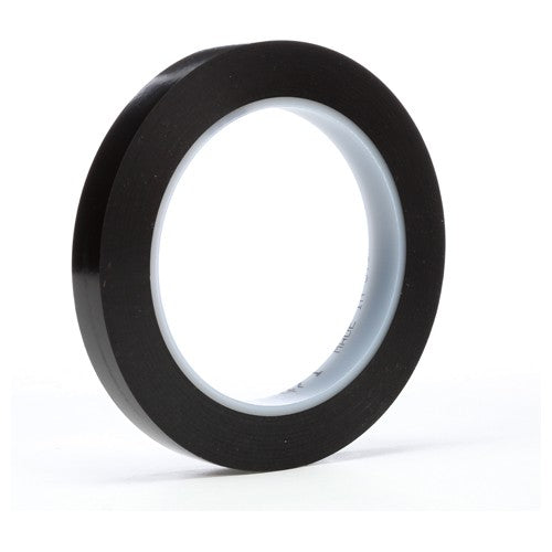 3M Vinyl Tape 471 Black 1/2″ × 36 yd 5.2 mil - Exact Tooling
