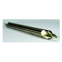 #2 × 4″ OAL 60 Degree HSS Plain Combined Drill and Countersink Bright Series/List #1499 - Exact Tooling