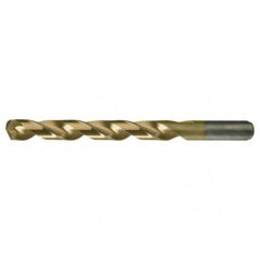 #45 RHS / RHC HSS-CO 8% (M42) 135 Degree Split Point Heavy Duty Cobalt Drill - TiN - Exact Tooling