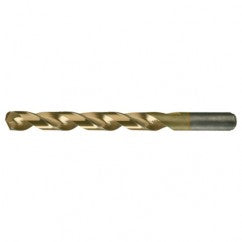 #21 RHS / RHC HSS-CO 8% (M42) 135 Degree Split Point Heavy Duty Cobalt Drill - TiN - Exact Tooling