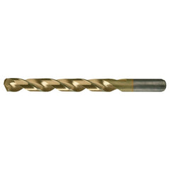 X RHS / RHC HSS-CO 8% (M42) 135 Degree Split Point Heavy Duty Cobalt Drill - TiN - Exact Tooling