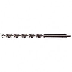 29/64 RHS / RHC HSS 118 Degree Notched Point HSS Parabolic Taper Length Drill - Bright - Exact Tooling