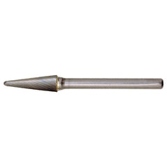 SL-3 Standard Cut Solid Carbide Bur-Included Angle Shape - Exact Tooling