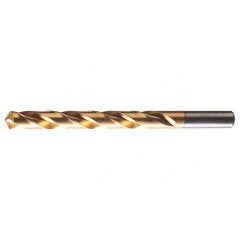 #26 RHS / RHC HSS 118 Degree Radial Point General Purpose Jobber Length Drill - TiN - Exact Tooling