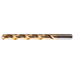 #1 RHS / RHC HSS 118 Degree Radial Point General Purpose Jobber Length Drill - TiN - Exact Tooling