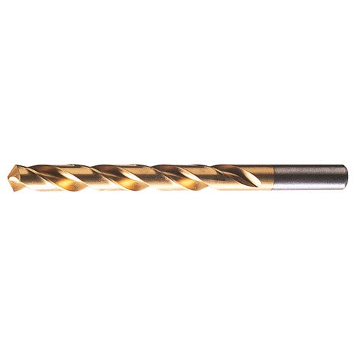 #5 RHS / RHC HSS 118 Degree Radial Point General Purpose Jobber Length Drill - TiN - Exact Tooling