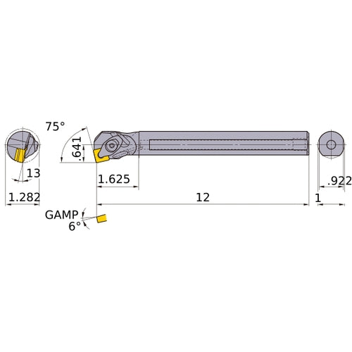 S-DSKNR-164-C BORING BAR