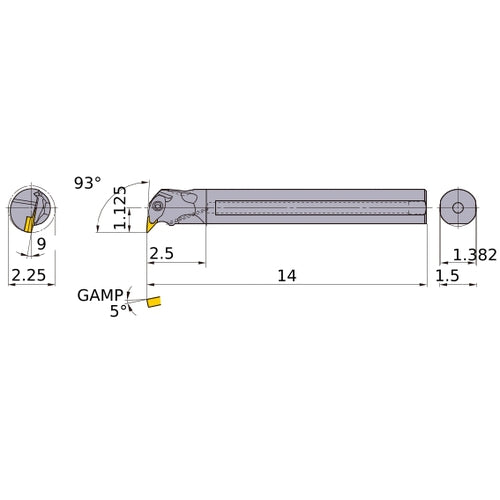 S-DVUNL-243-C BORING BAR
