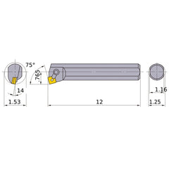 S-MSKNL-204 BORING BAR