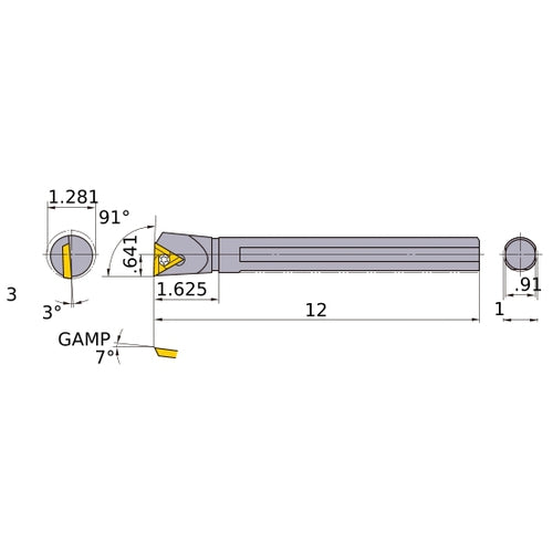 S-STFER-163 BORING BAR