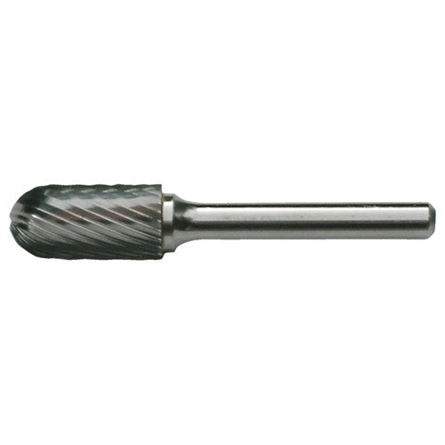 SC-5 Standard Cut Solid Carbide Bur-Cylindrical with Ball Nose - Exact Tooling