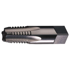 ‎1-11.5 NPT 5 Flute Taper Pipe HSS Medium Hook Taper Pipe Tap- Bright - Exact Tooling