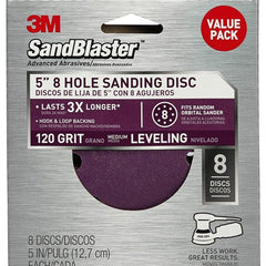 3M SandBlaster Sanding Discs 99623SB-ES 5″ × 8Hole 120 grit - Exact Tooling