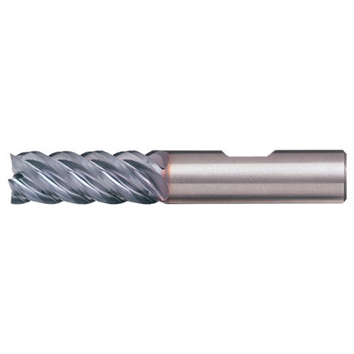 ‎3/8″ × 3/8″ × 7/8″ × 2-1/2″ RHS / RHC Solid Carbide 5-Flute High-Performance End Mill for Steel - TiAlN - Exact Tooling