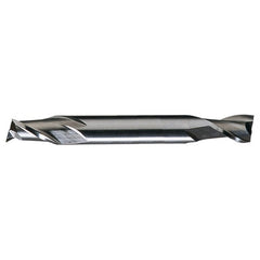 ‎7/64″ × 3/16″ x .3281″ × 2-1/4″ RHS / RHC HSS HSS Double End 2-Flute Center Cutting Finishing End Mill - TiCN - Exact Tooling