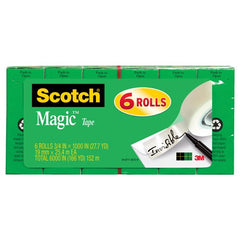 Scotch Magic Tape 810K6 6 rolls of 3/4″ × 1000″ - Exact Tooling