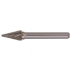 SM-5 Double Cut Solid Carbide Bur-Pointed Cone Shape - Exact Tooling
