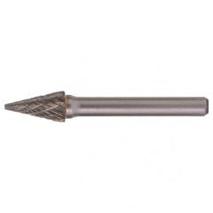 SM-5 Double Cut Solid Carbide Bur-Pointed Cone Shape - Exact Tooling