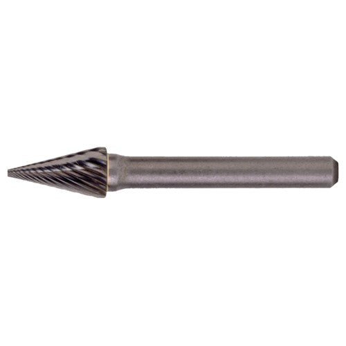 SM-3 Standard Cut Solid Carbide Bur-Pointed Cone Shape - Exact Tooling