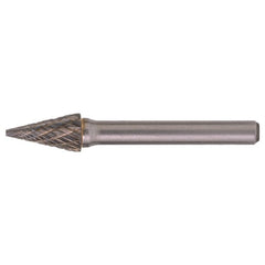 SM-6 Double Cut Solid Carbide Bur-Pointed Cone Shape - Exact Tooling