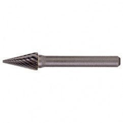 SM-42 Standard Cut Solid Carbide Bur-Pointed Cone Shape - Exact Tooling