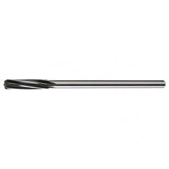 1/4-E RHS / RHC HSS Straight Shank Spiral Flute Reamer - Bright - Exact Tooling