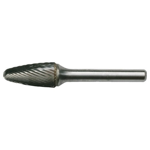 SF-13 Standard Cut Solid Carbide Bur-Round Nose Tree Shape - Exact Tooling