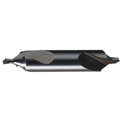 #16 × 3″ OAL 60 Degree HSS Plain Center Drill Bright - Exact Tooling
