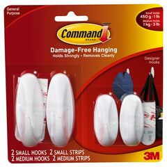 ‎Command Small/Medium Designer Hook Value Pack 17081-2VPES - Exact Tooling