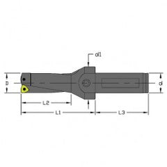 UD-1812-2D-150 2XD Indexable Drill - Exact Tooling