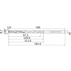 MHS0870L120B CARB DRILL