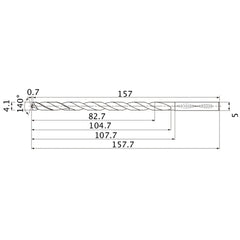 MNS0410X20DB CARB DRILL