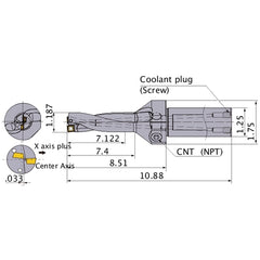 MVX1187X6C125 INDEXABLE DRILL