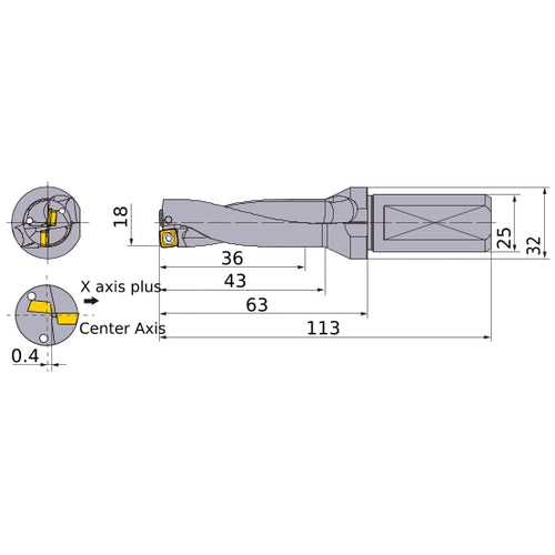 MVX1800X2F25 INDX DRILL